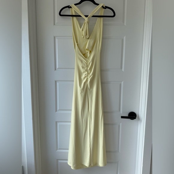 35. Zara Butter Yellow Midi Dress - Picture 7 of 10